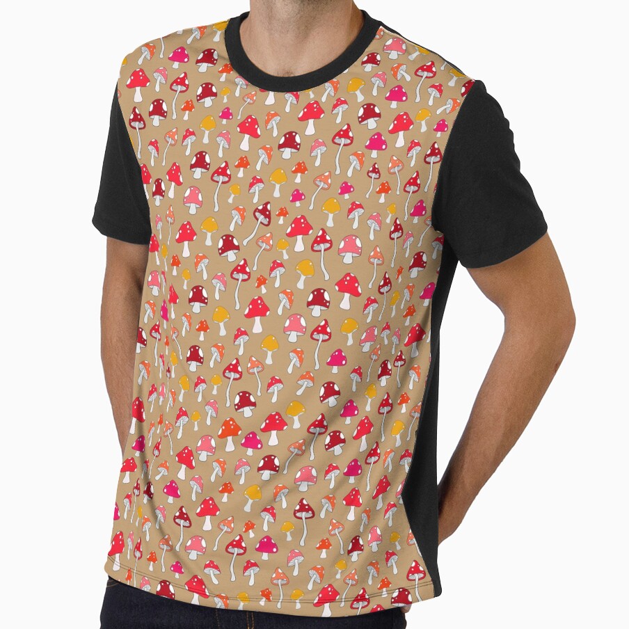 Groovy Shrooms (Camel Tan) by SyPhelan