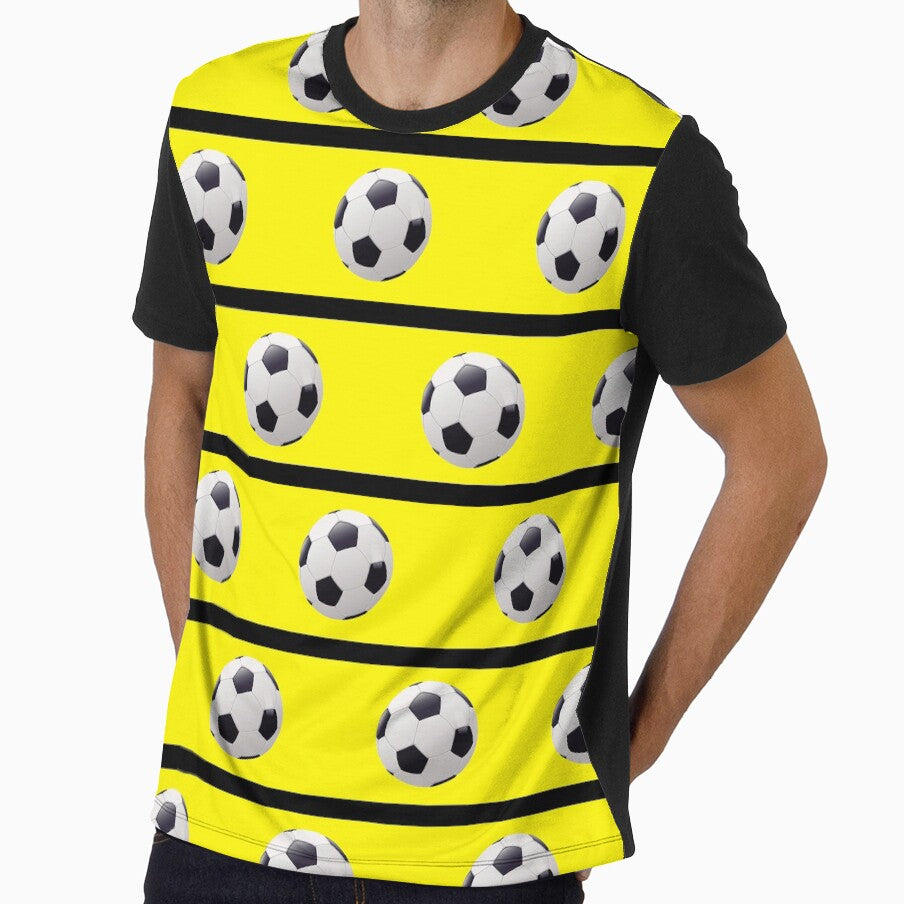 Football Yellow & Black - FOOT0007 by 3-Starfish
