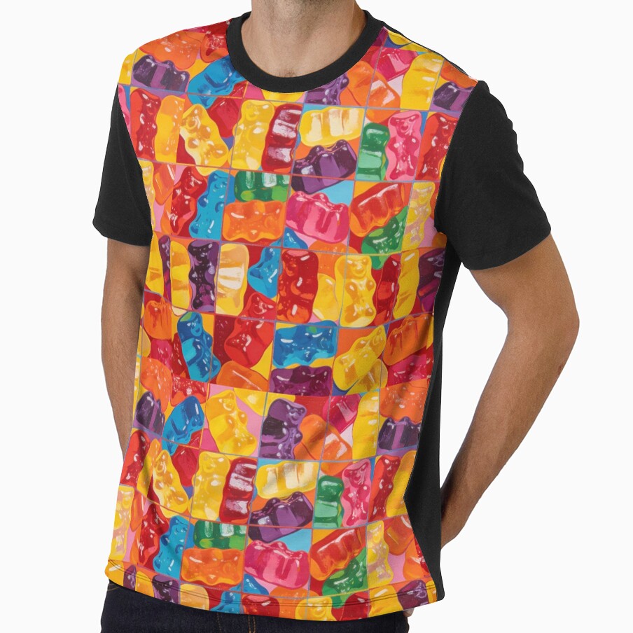 Rainbow Sweets Tessellated Design 3 by NickWhittleArt