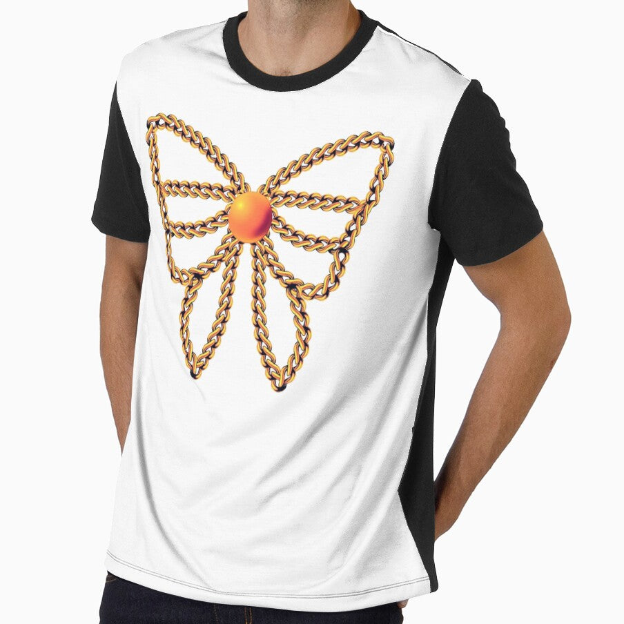 Butterfly Bow Aesthetic | Coquette Gold Charm Design by RiyanaStudio