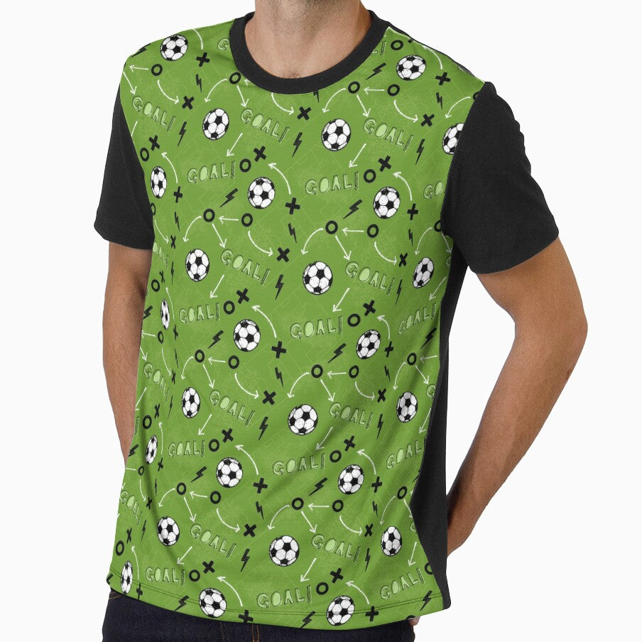 Green Soccer All Over Print Design by AlienOccupation