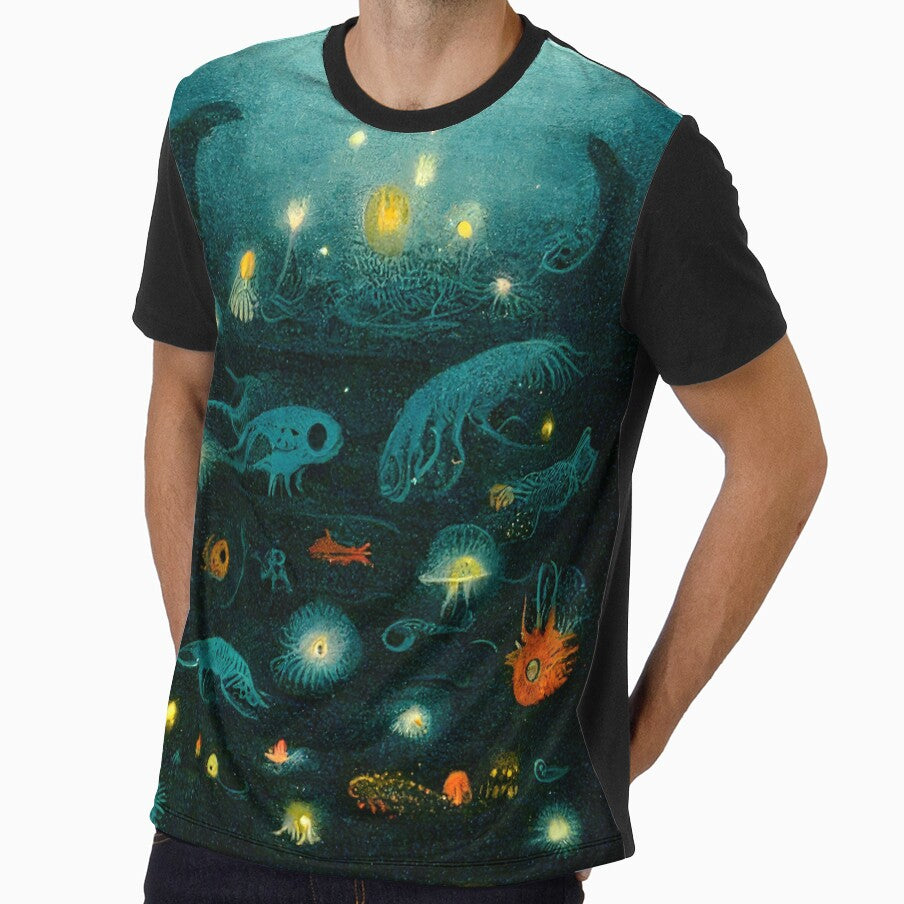 Vintage Etching Of The Bottom Of The Ocean! Design #4 by t8kme2yrwebsite