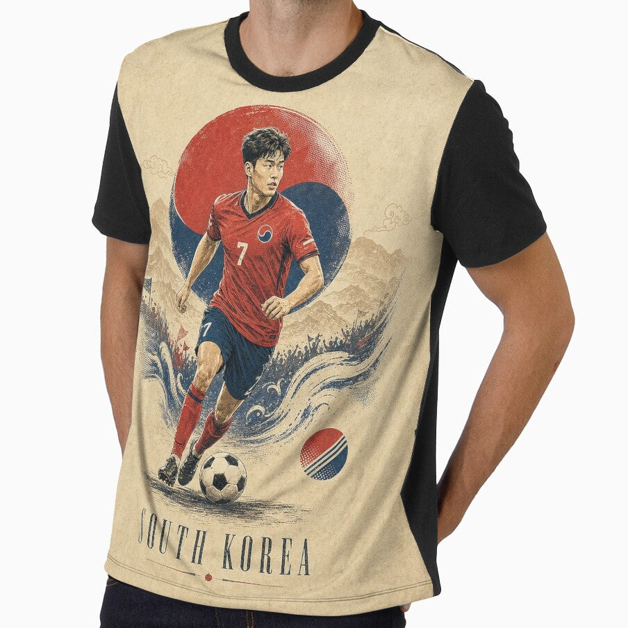 Vintage South Korea Soccer Player by puredevn