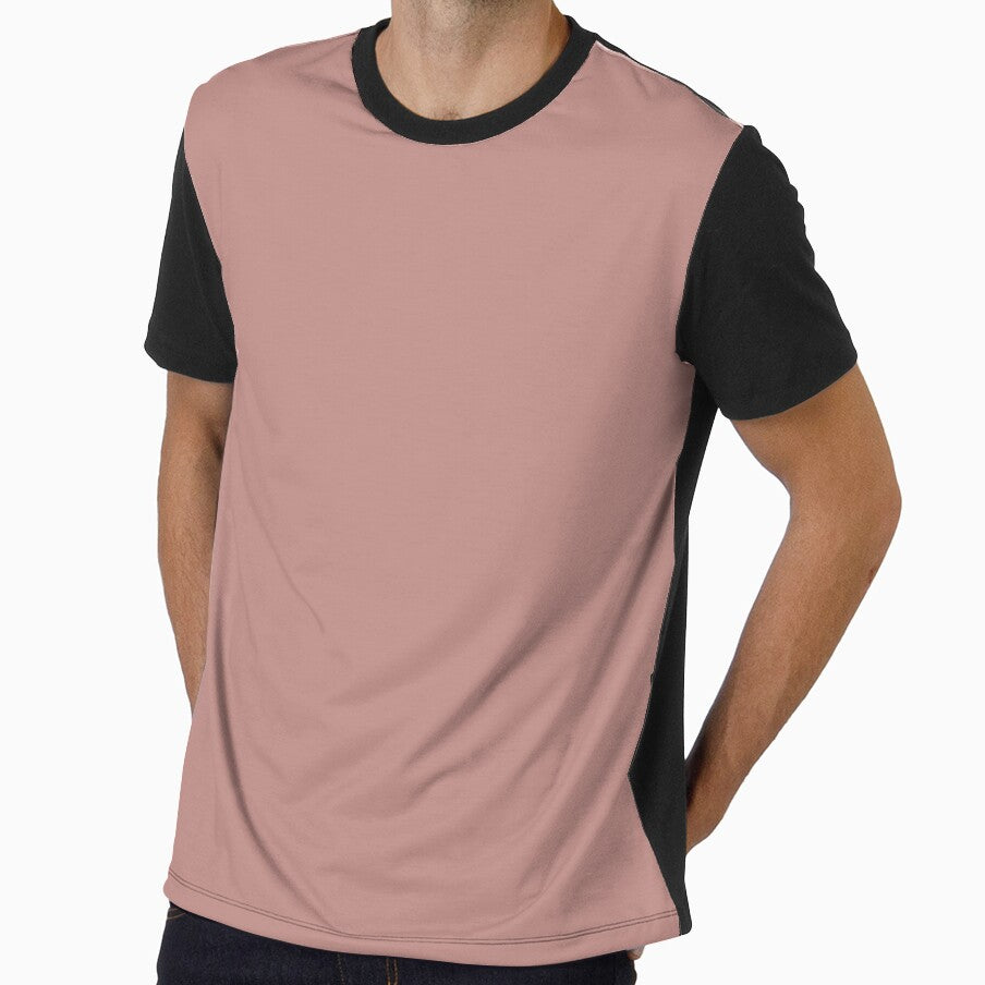 Plain Pink Rosewood Colour by PatternTitan