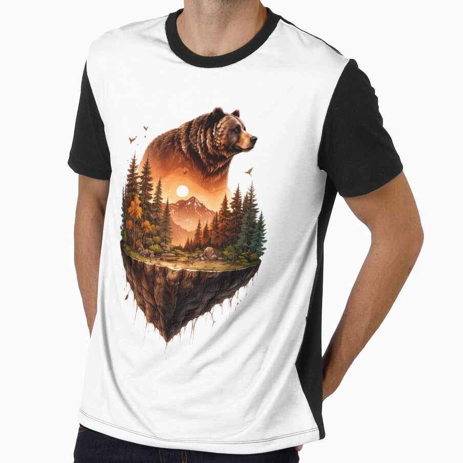 vintage bear nature art by stikrusak