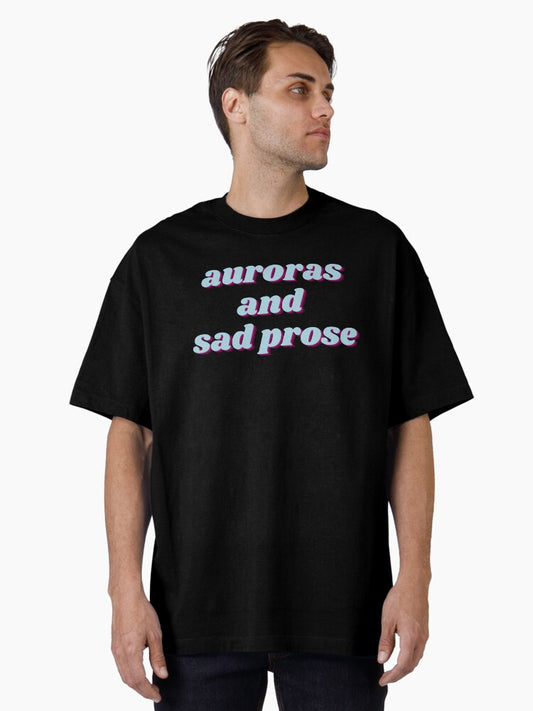 retro auroras and sad prose Oversized T-Shirt