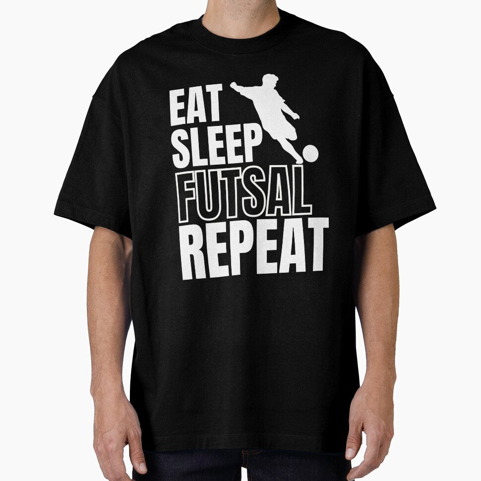 Eat Sleep Futsal Repeat by AllboutTeesigns