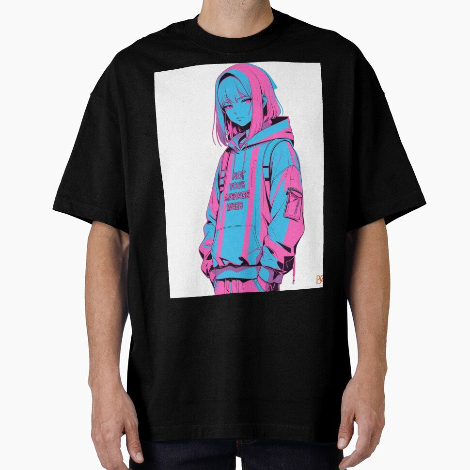 Minimalist anime character  with glitch effect by WovennDesigns