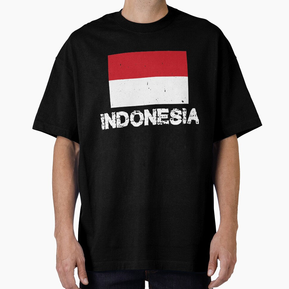 Indonesia Flag T-Shirt for Men and Women by AllStarMerch