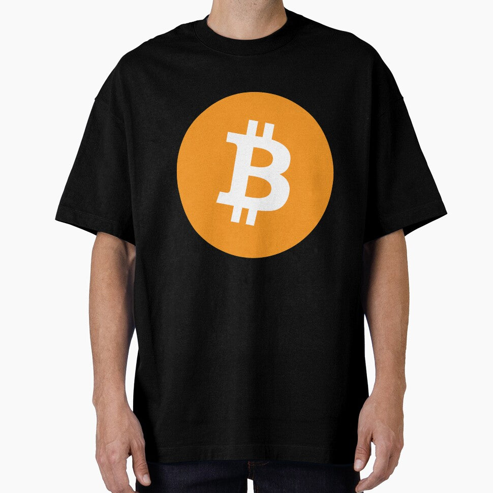 Bitcoin Official Logo Large Long Sleeve T-Shirt by Rainwater Merch