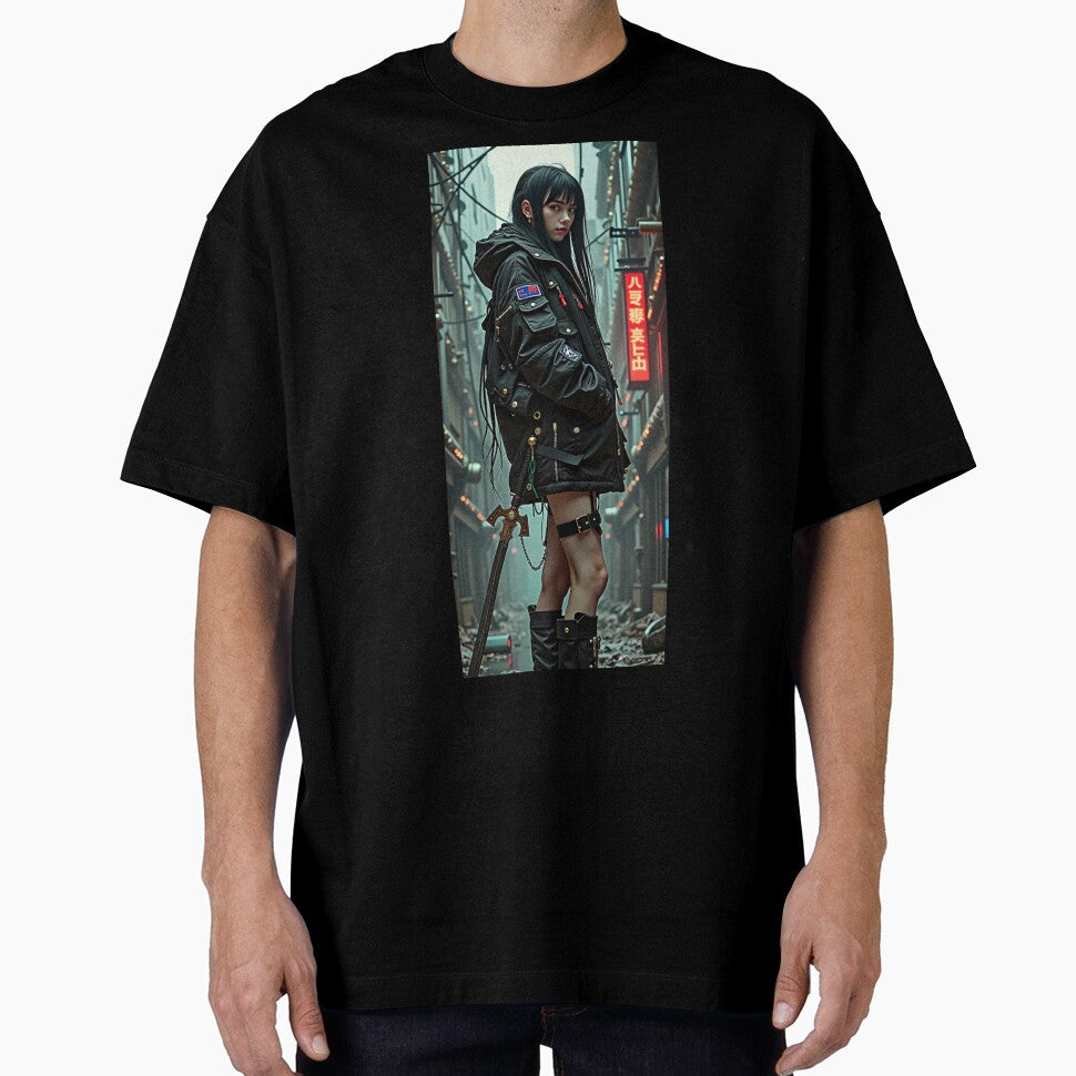 Urban warrior II | Cyberpunk Themed Warrior Girl Design by Shamrocx