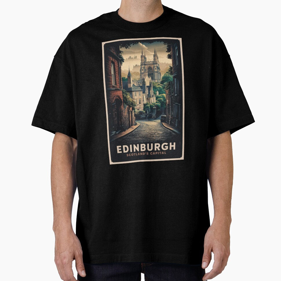 Edinburgh Vintage Travel Poster by TravelerRat