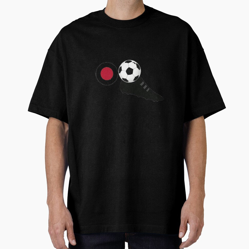 Japan Soccer Vibes – Flag, Ball & Boot Combo by thesmilngnature