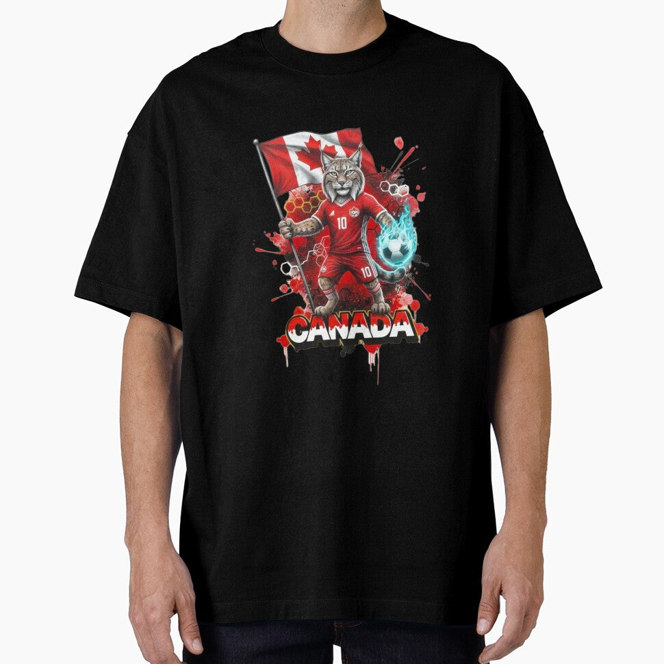 Canada Soccer World Cup 2026 - Lynx Mascot Canadian Pride - Les Rouges by Inkwell grove