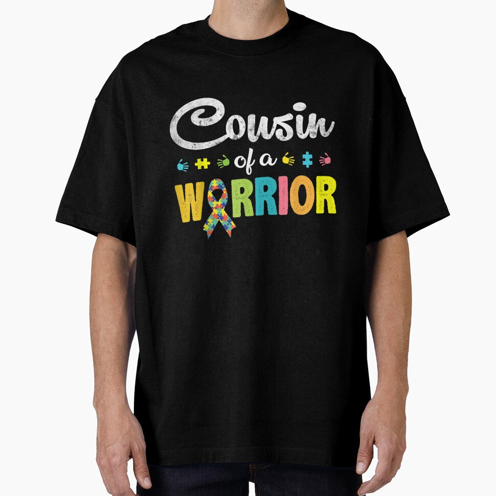 Cousin of a Warrior Autism Awareness for Im A Proud Cousin, Graphic Trending Unisex by AlalaStore