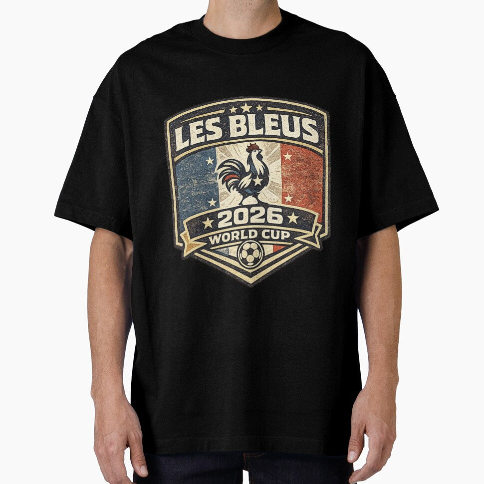 Les Bleus 2026 Vintage World Cup Football T-Shirt by ArthUpscale