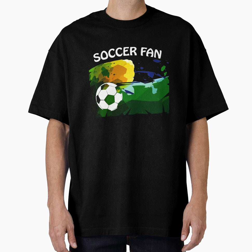 "Soccer Fan" with colorful vector art by Neonyx2020