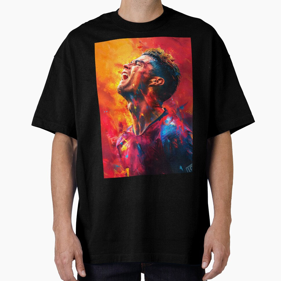 Cristiano Ronaldo Celebration Colorpainting by Tokyo Retro