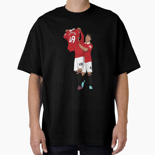 Alejandro Garnacho Shirt Goal Celebration by Hevding