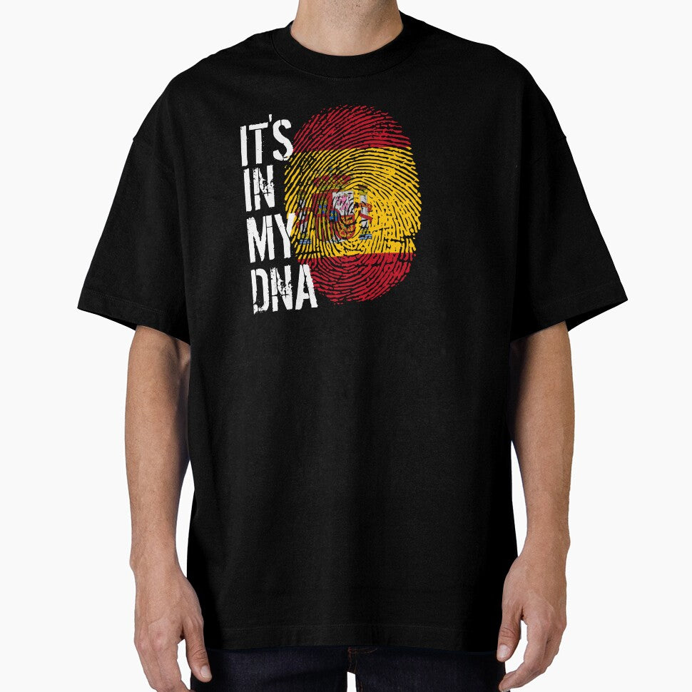 Spain Flag Fingerprint - It's in my DNA Spanish by PartyShirts1