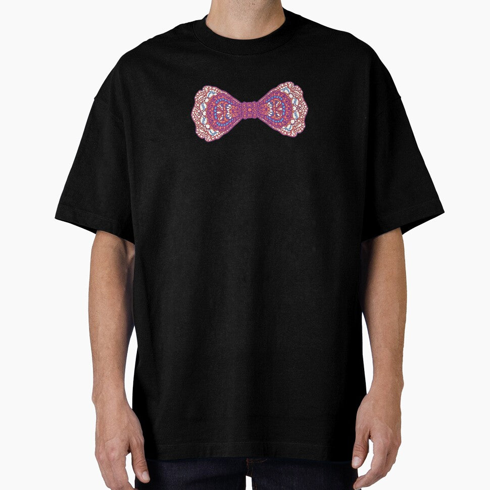 Pink floral lace bow by uunaa