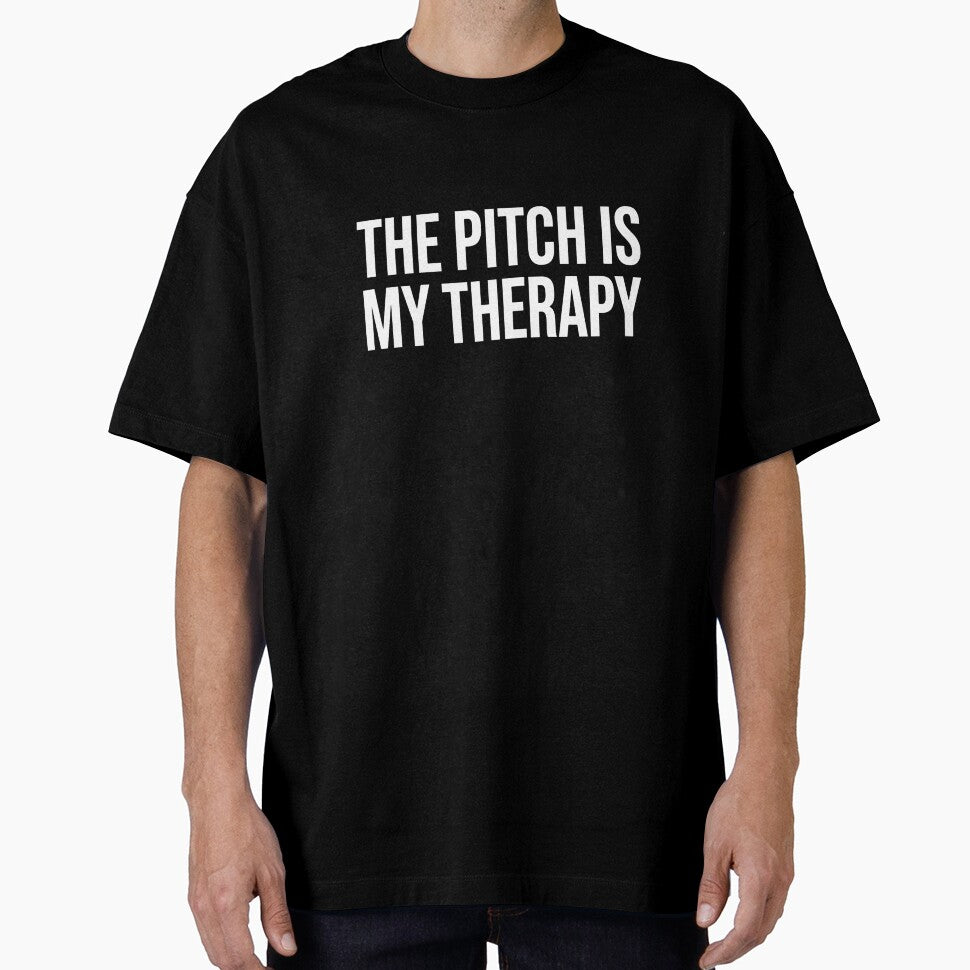 The Pitch Is My Therapy — Funny Football Fan T-Shirt by The96Minutes