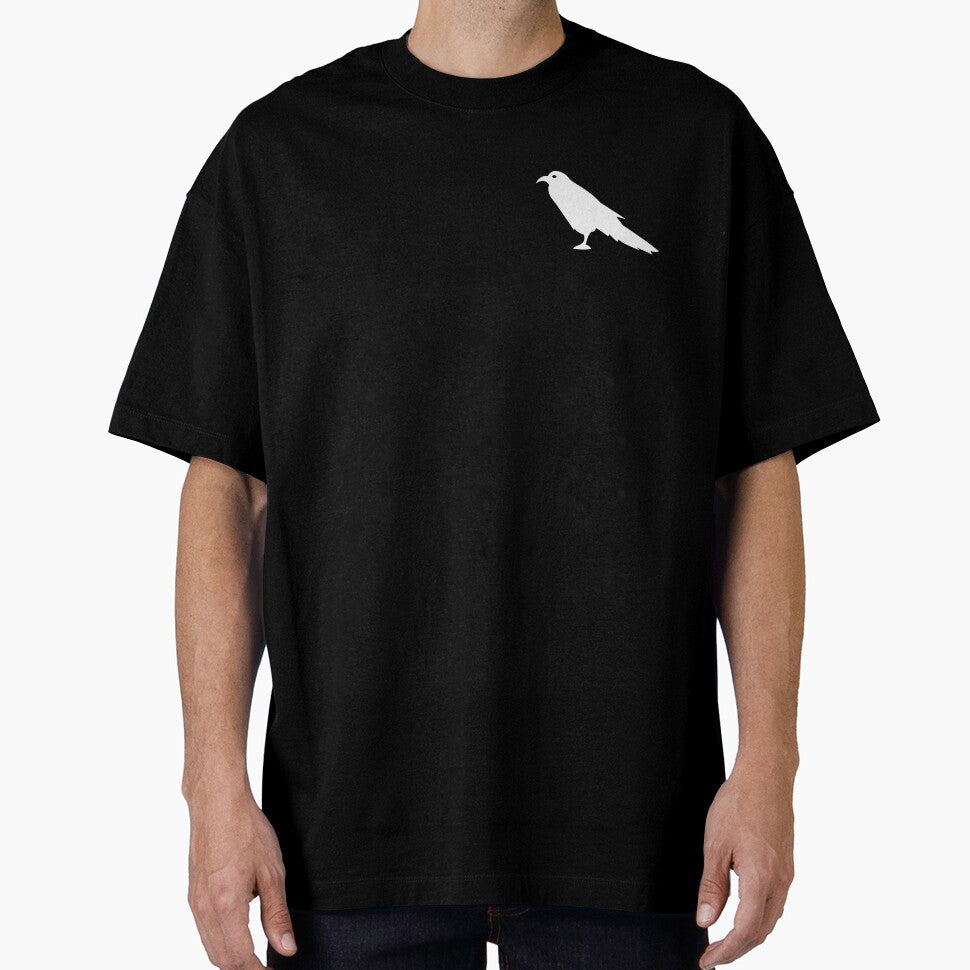 Small White Crow T-shirt by Green Corner