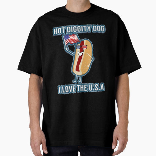 4th of July Memorial Day  Hot Dog USA Premium by alimuson