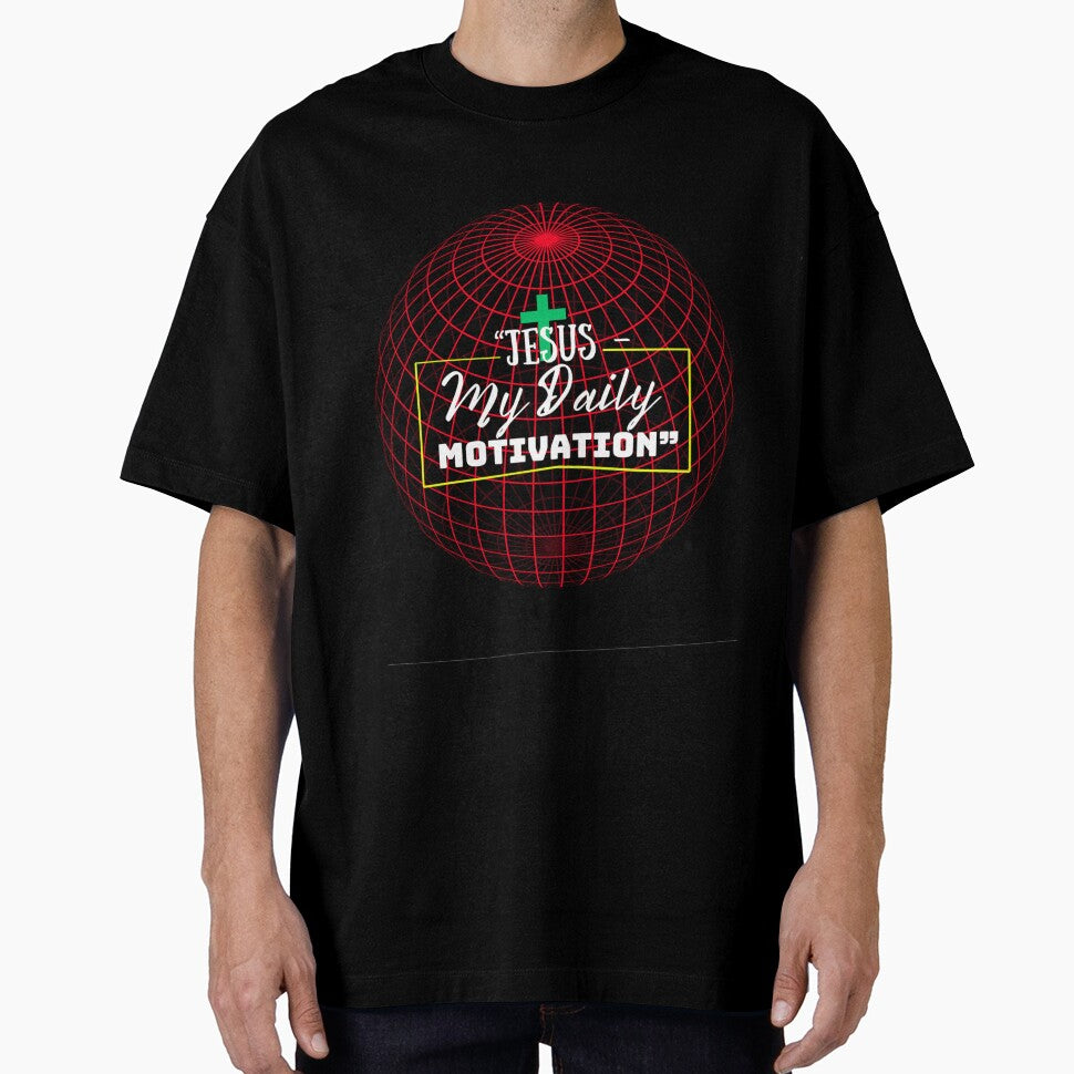 Jesus – My Daily Motivation | Faith Inspiration Christian T-Shirt by Pradip basu