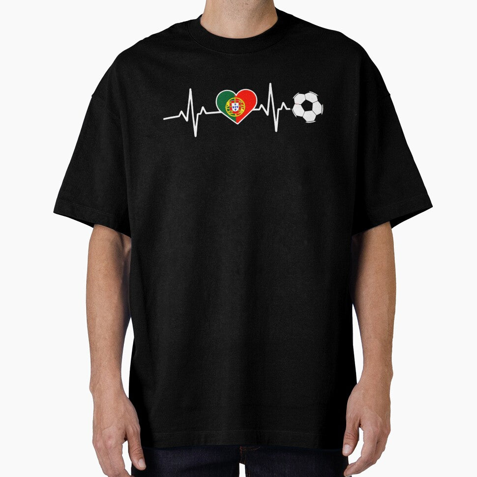Portugal Football Heartbeat | Seleção Das Quinas Soccer Fan by dudelinart