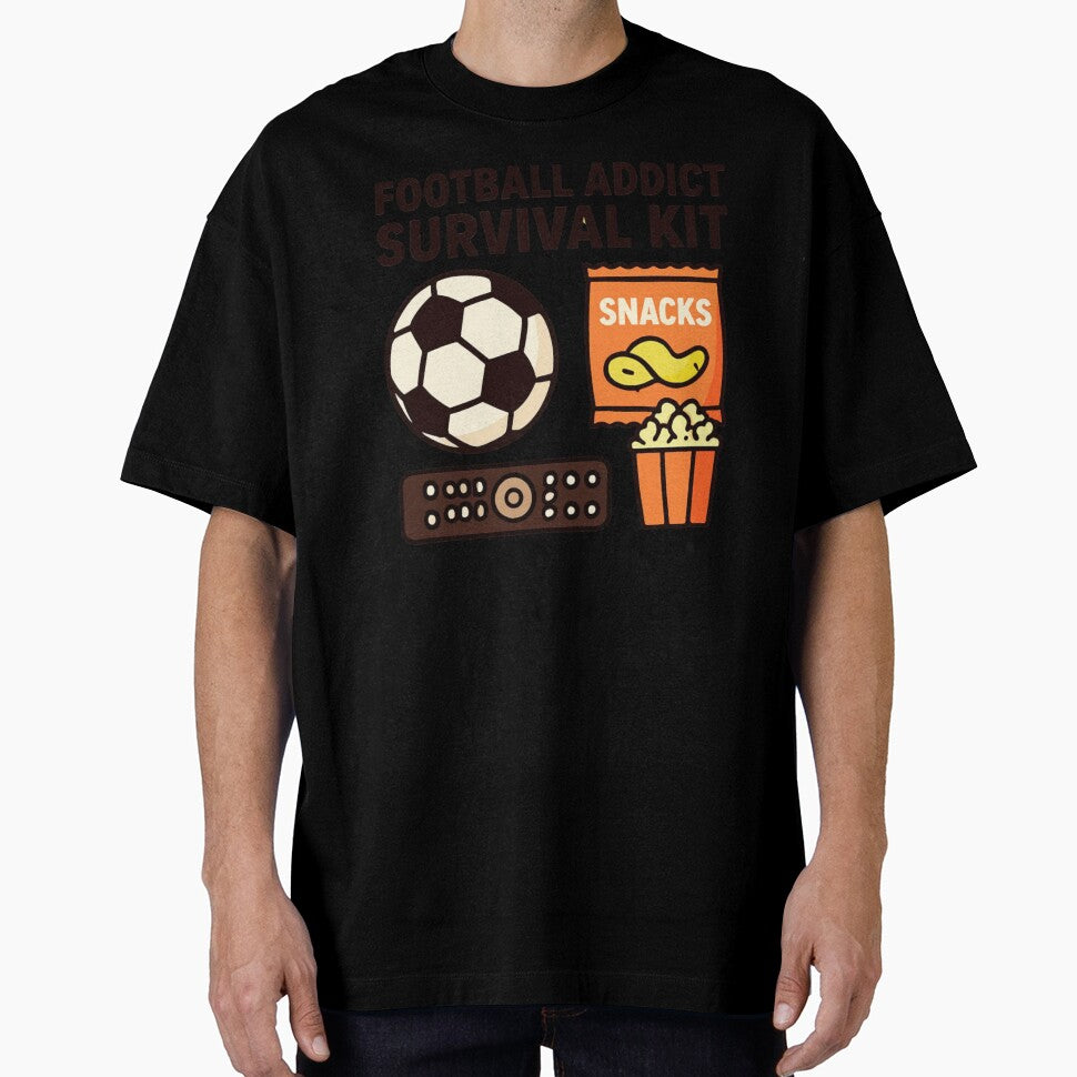 Football Addict Survival Kit Funny Soccer Fan Design by GreennieArt