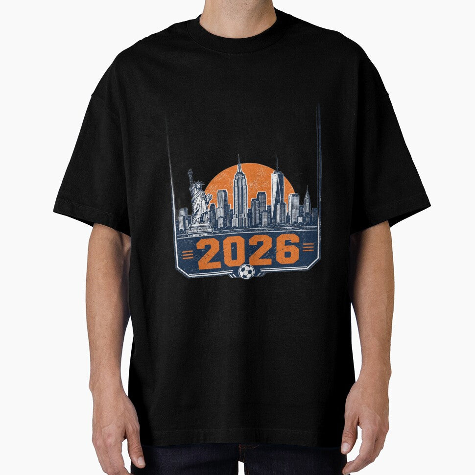 New York City 2026 | Vintage World Cup Skyline Graphic by ArthUpscale