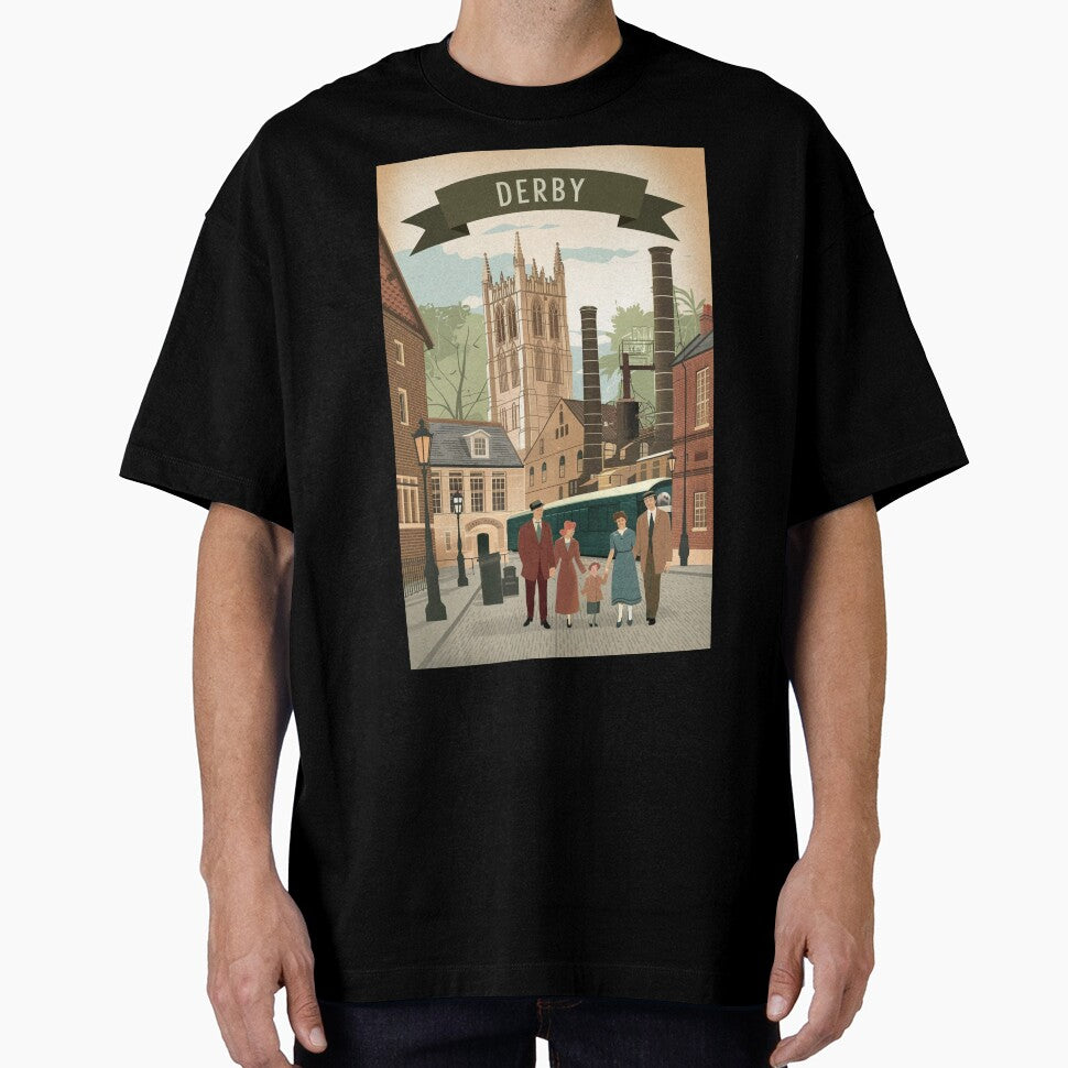 Derby Vintage Travel Poster by TravelerRat
