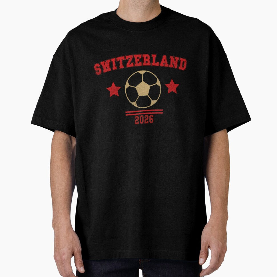 Switzerland — Vintage Soccer Tee by C & T ArtLab