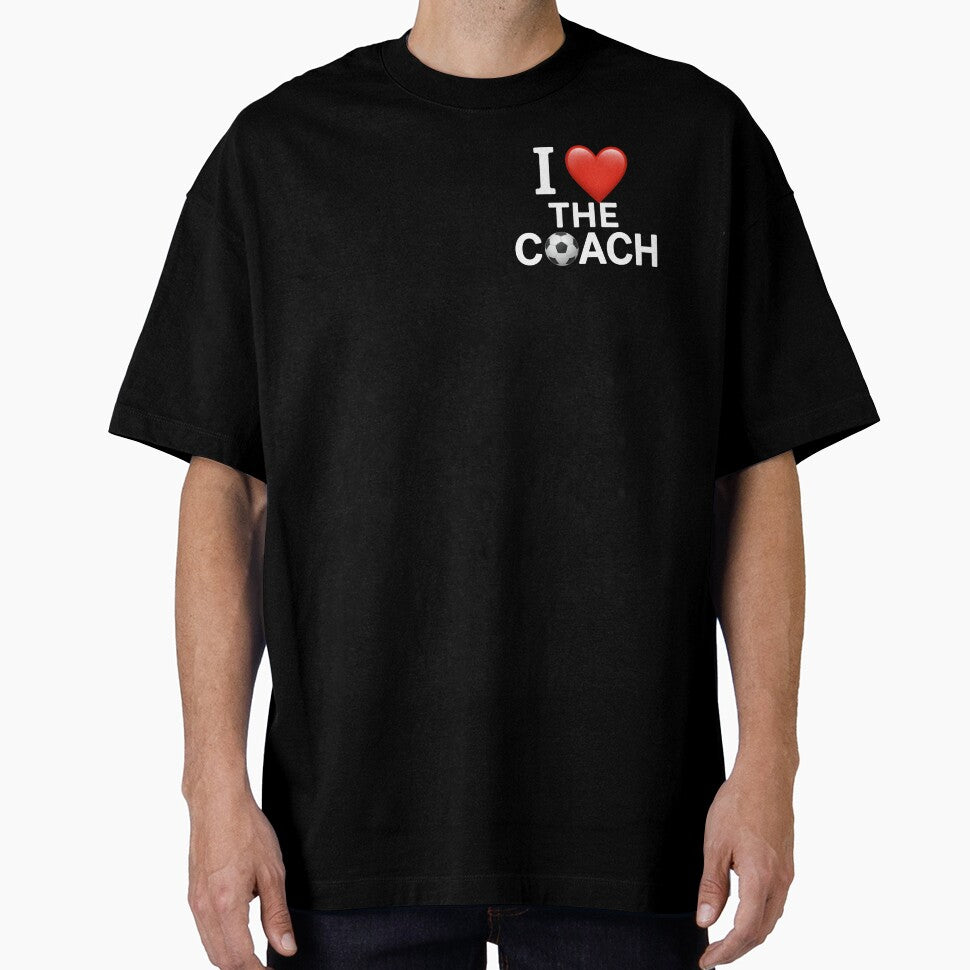 I HEART THE COACH (Soccer, White Letters) by SoftChaosCo.