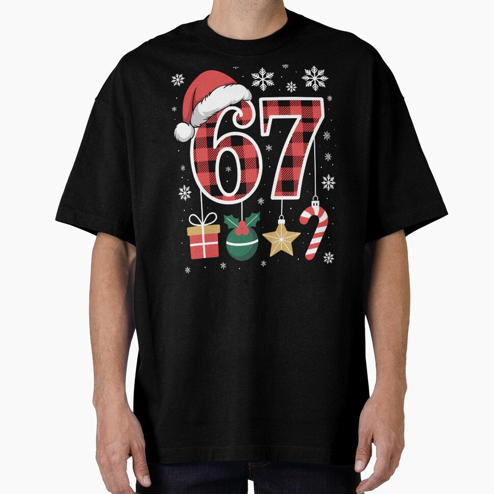 67 Shirt Funny Meme Six Seven Xmas Christmas Decoration by grumpzara