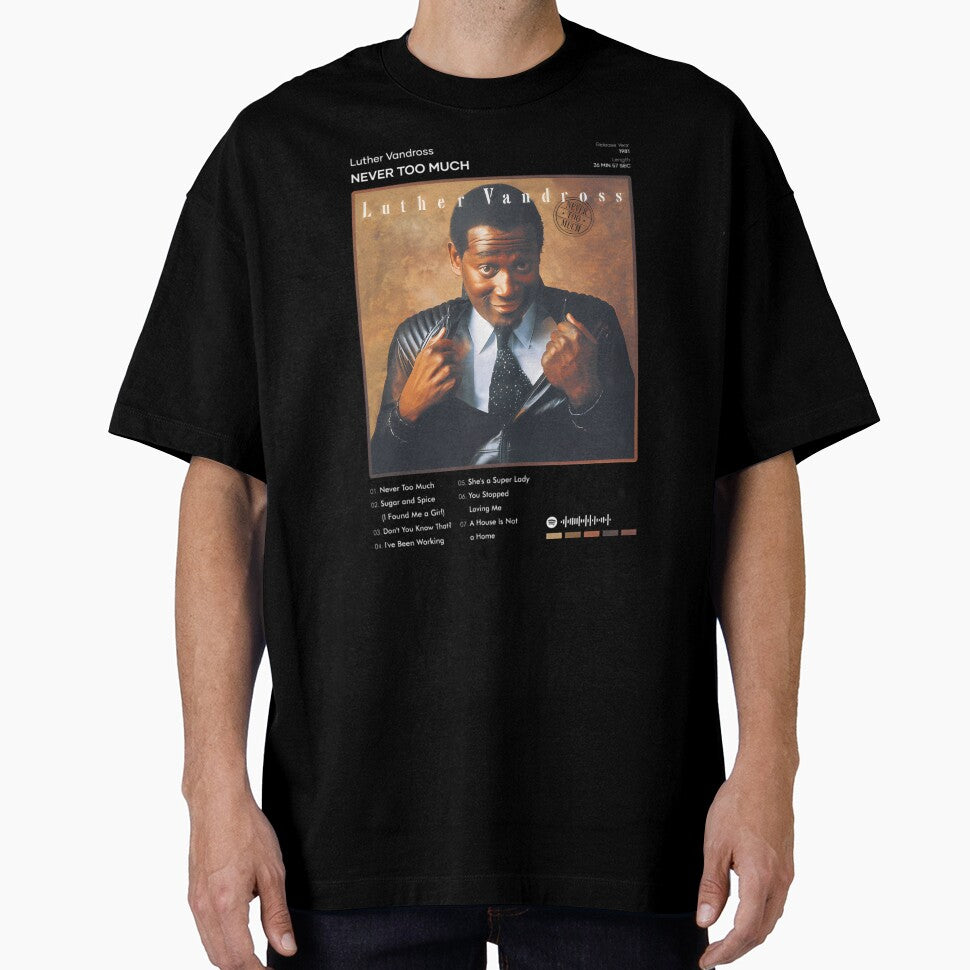 Luther Vandross Never Too Much Tracklist Album by CRYTIVOART
