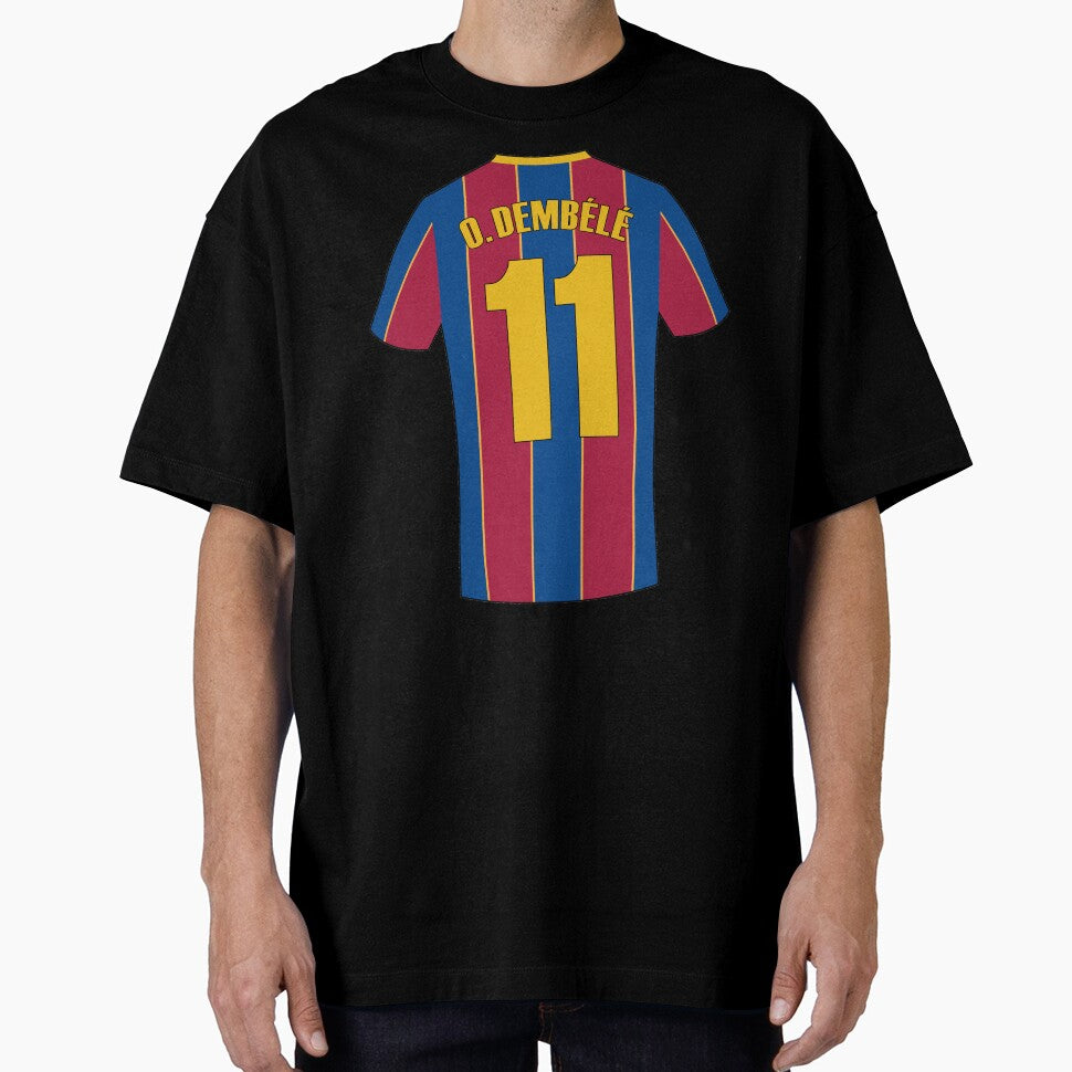 Ousmane dembele Barcelona football jersey by Justtrendytees