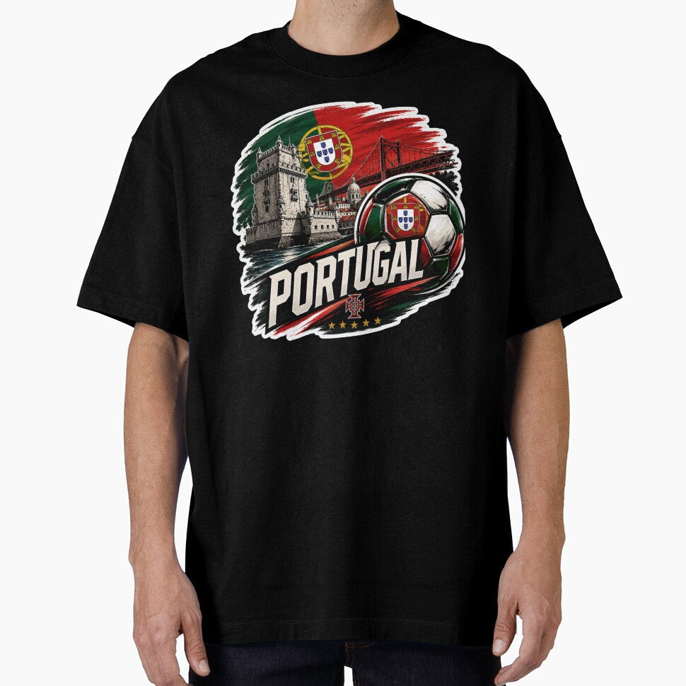 Portugal Football Sticker for Fans Who Love Passionate Football Culture | Minimal Soccer Design by shlepyart