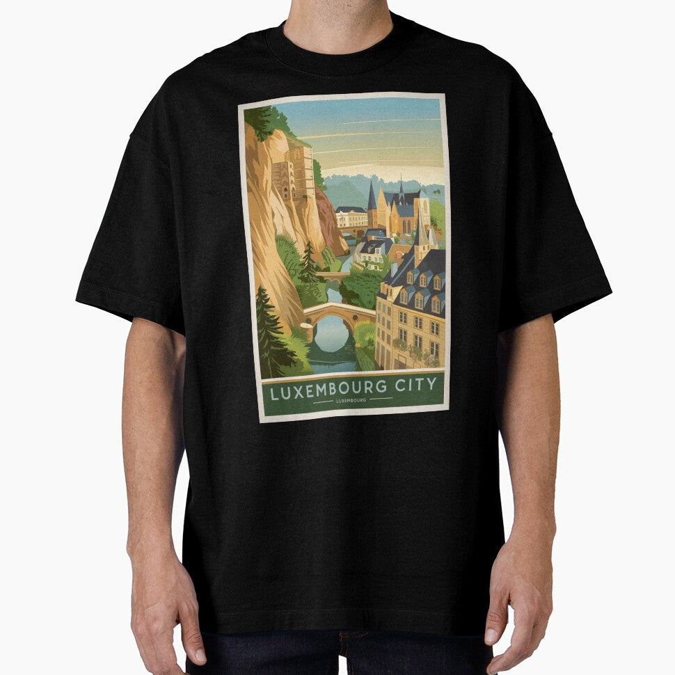 Luxembourg Vintage Travel Poster by TravelerRat