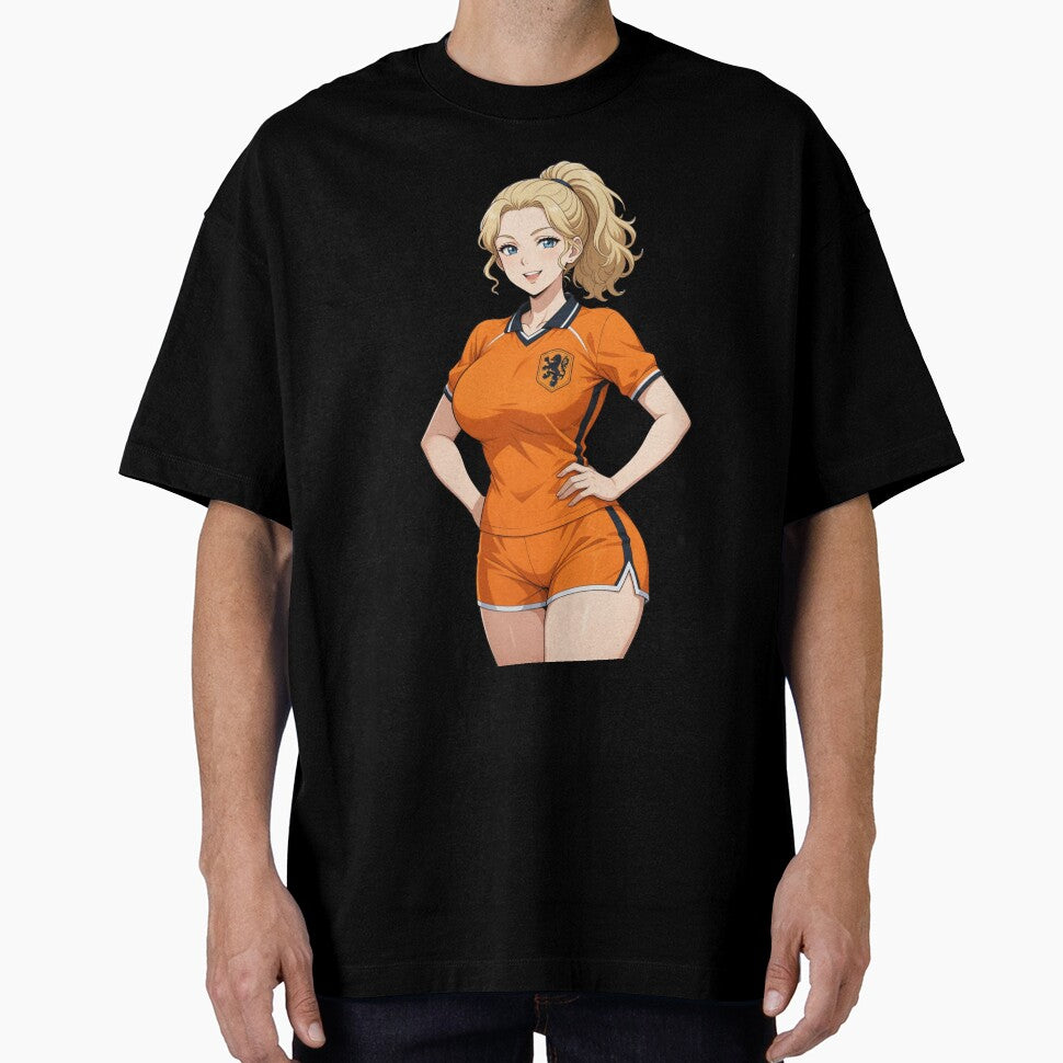 Netherlands Football Girl Anime World Cup by PixoPrintables