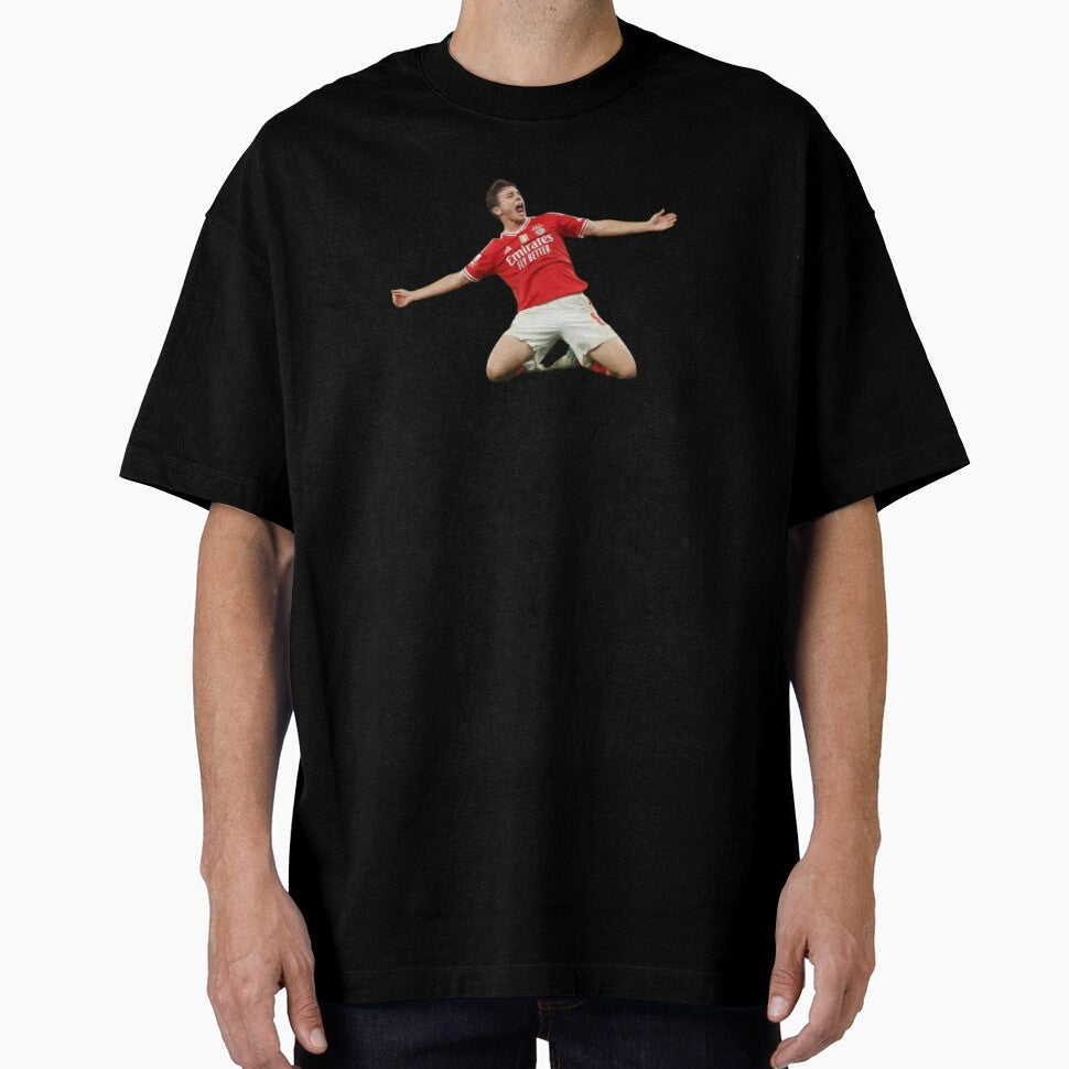 João Neves celebrating at Benfica by Oqueartecura