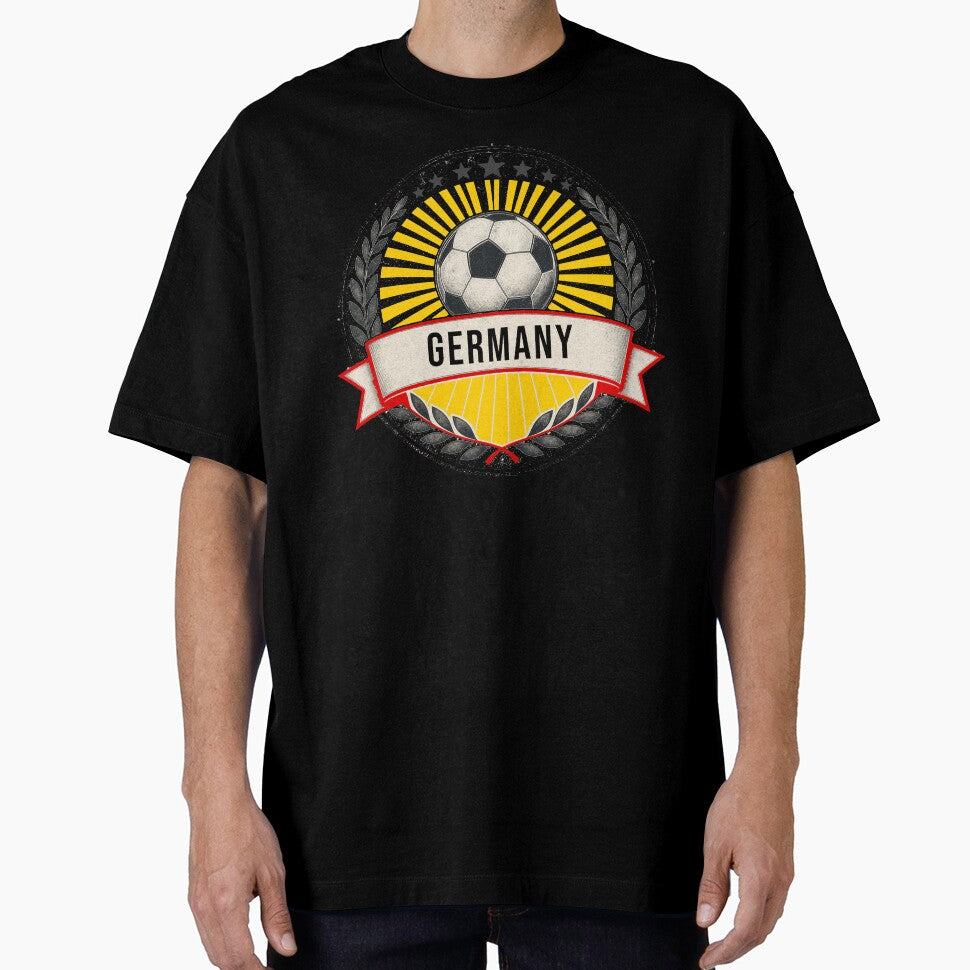 Germany Vintage Soccer Crest — Retro German Football Badge Fan Emblem by icemanphotos