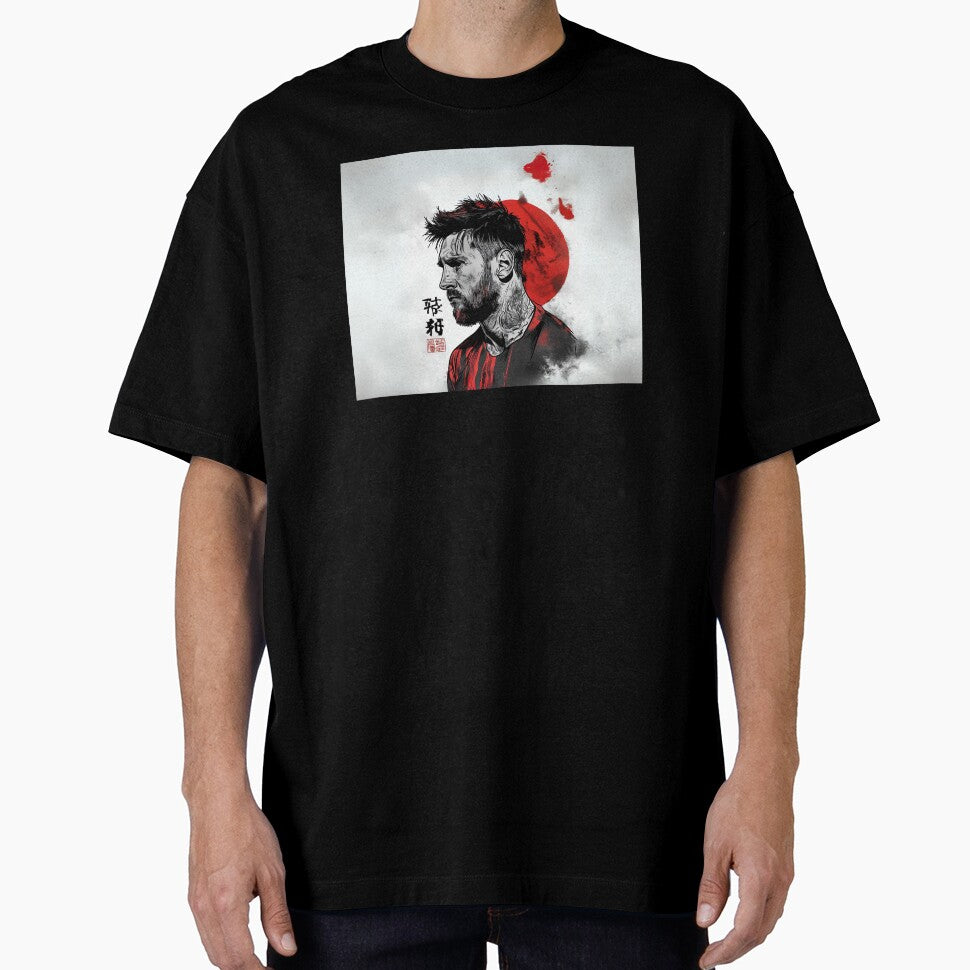 Messi Red Moon by NahtusDesign