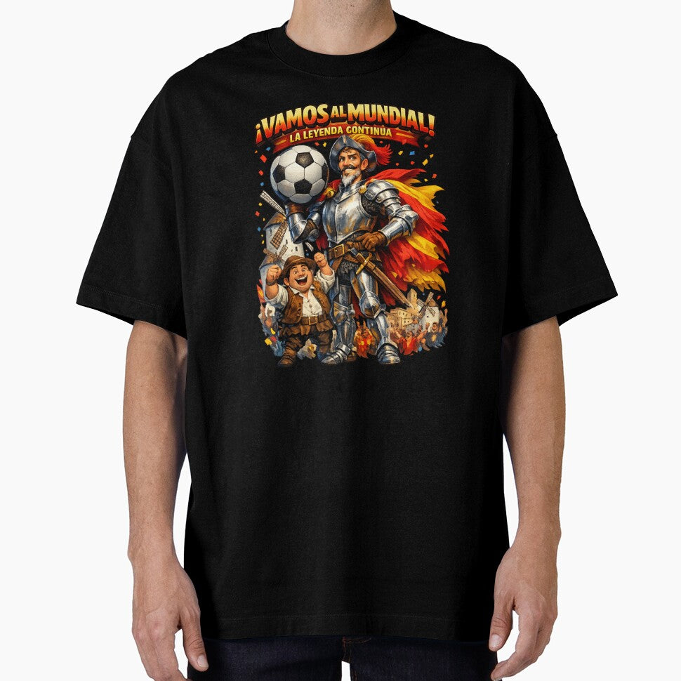 Spain World Cup 2026 Don Quixote Fan Shirt by Retro Arabica