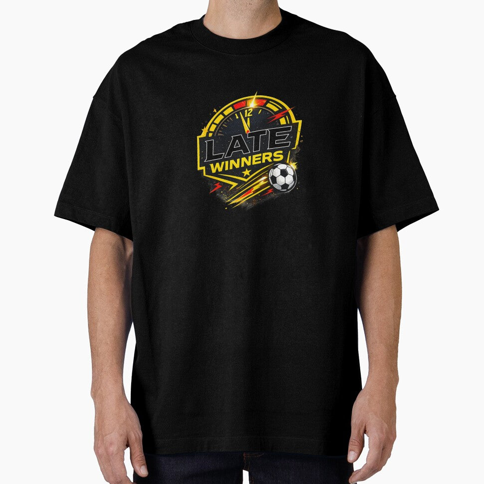 Late Winners Football Graphic – Last Minute Goal Streetwear Design by Game With Zeek