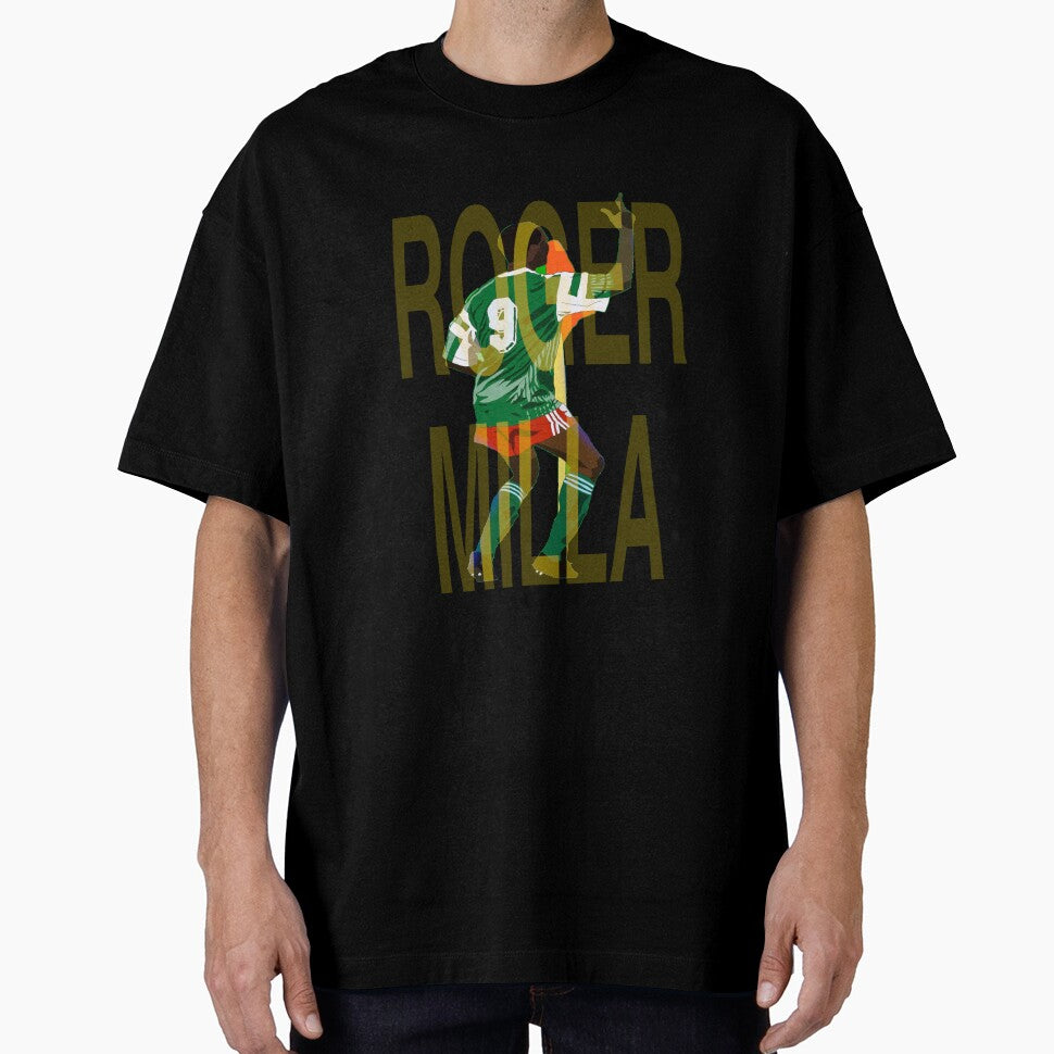 Roger Milla Cameroon Italia 90 Goal Dance Celebration by silkdegreestees