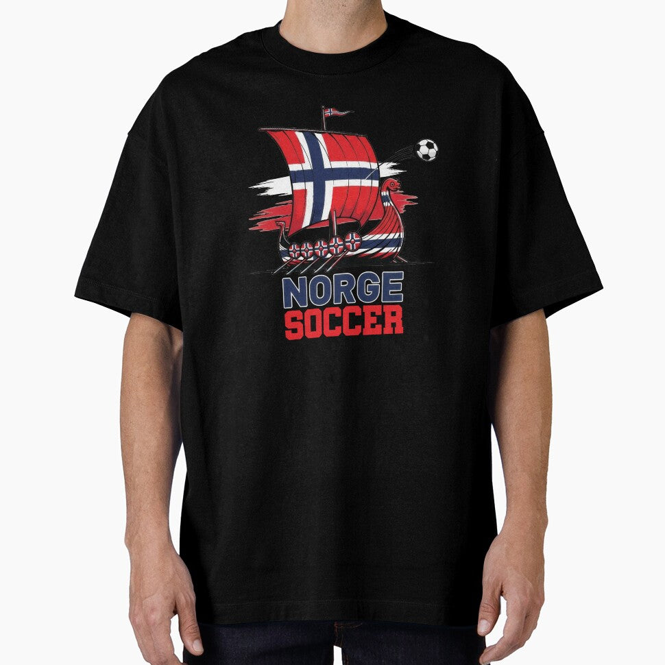 Norway Viking Longship Soccer Tee by Majorprint