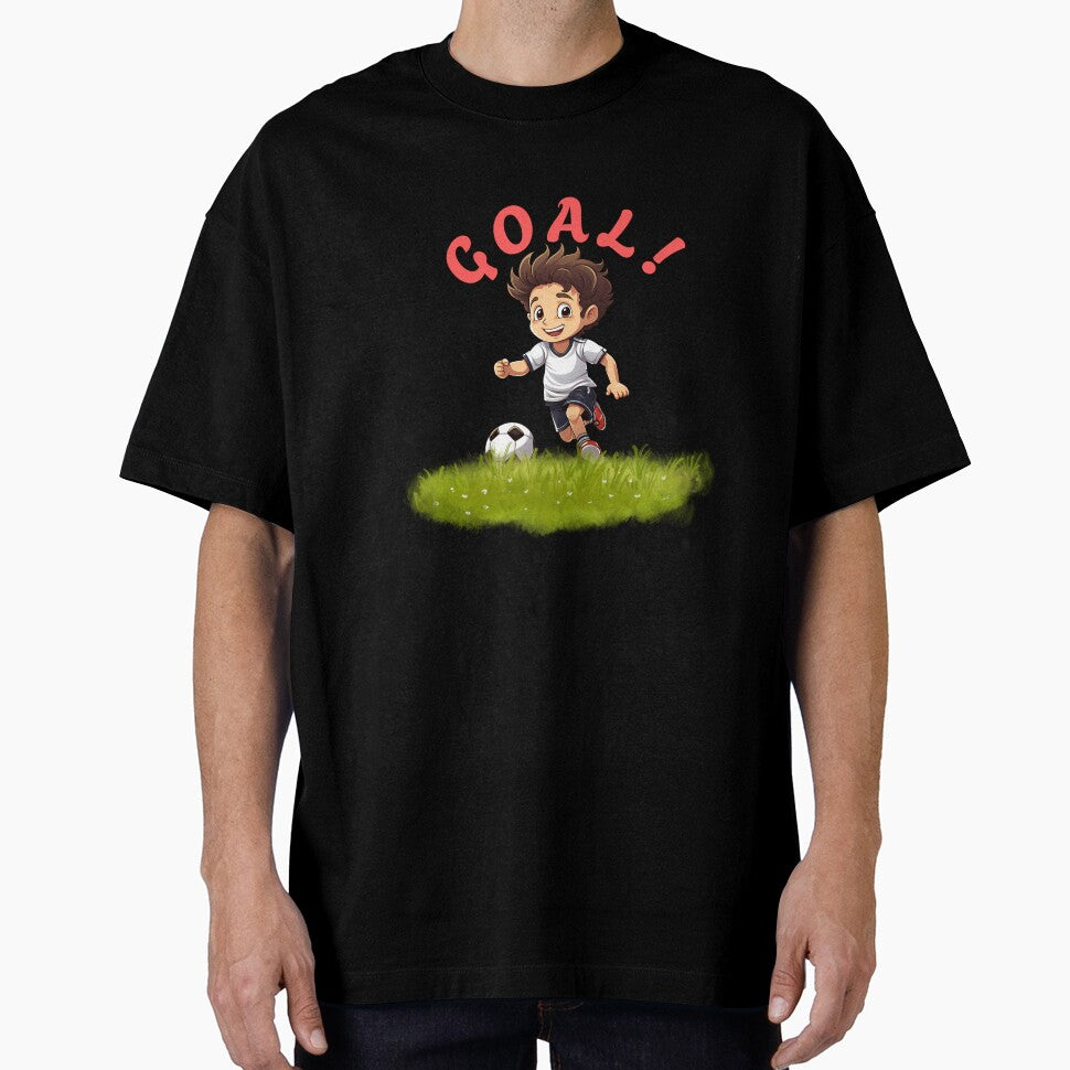 GOAL! Cute Soccer Kid Cartoon – Fun Football Design by LoudVictory