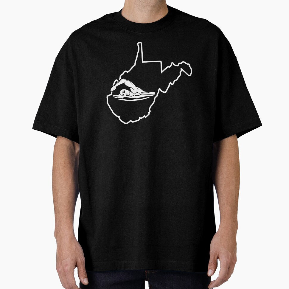 Swimming Shirt West Virginia Funny Swim Shirt by shoppzee